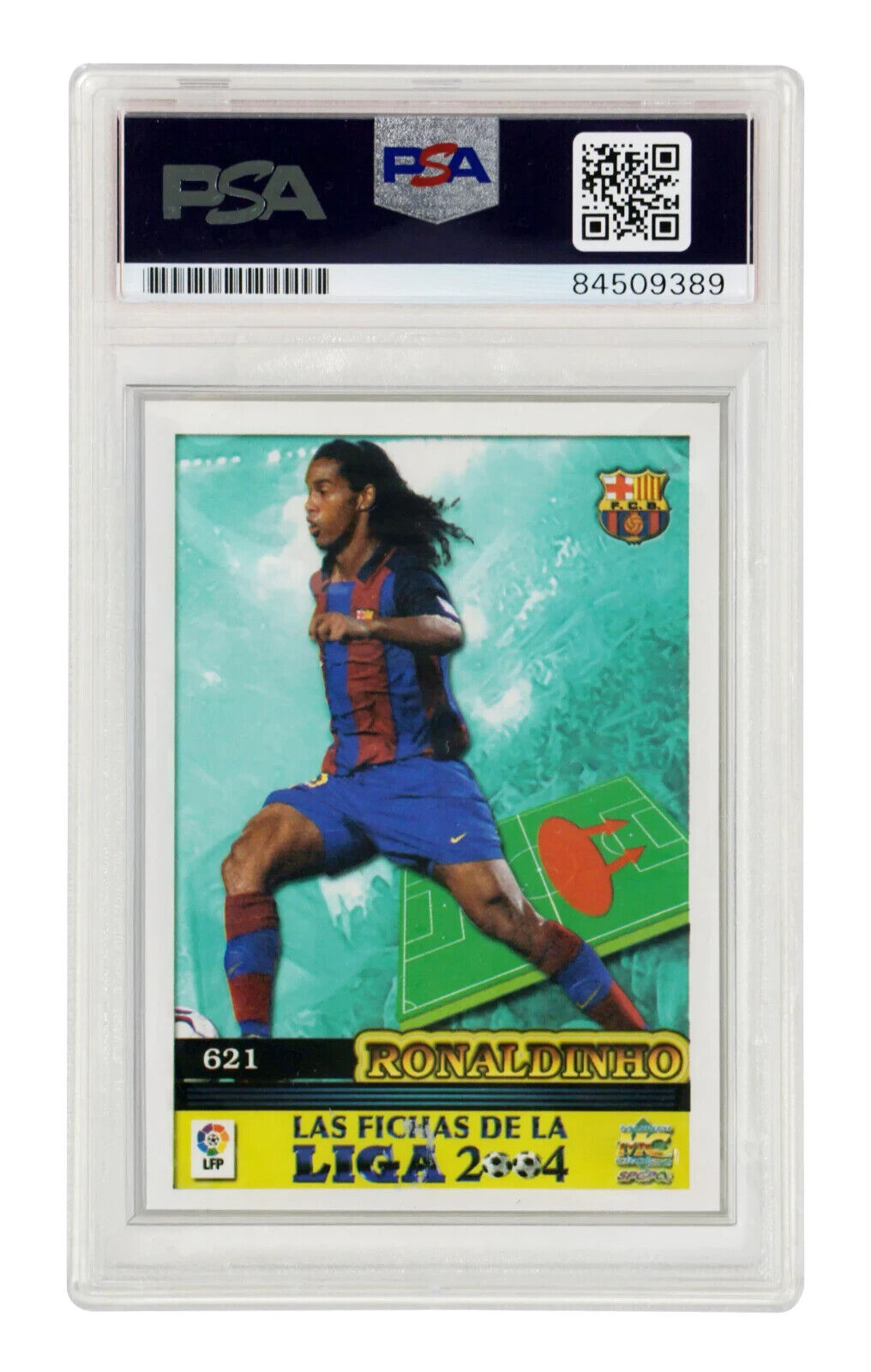 Ronaldinho Signed 2003 Mundicromo Las Fichas De La Liga #621 – PSA Authentic